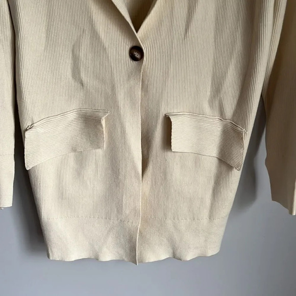 NEW free people Sarah Blazer in Ivory - Picture 7 of 14